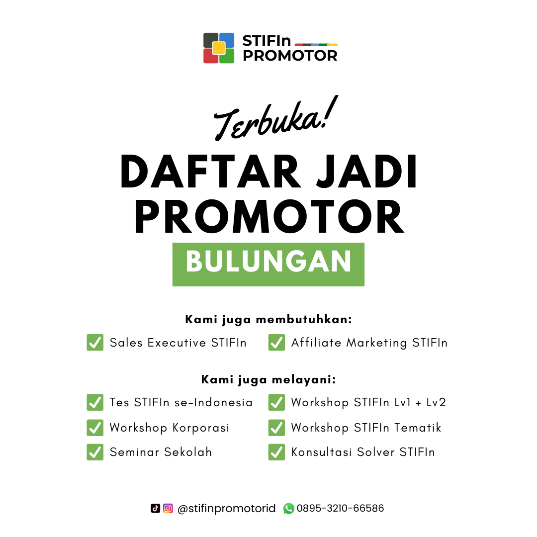 Daftar Promotor STIFIn Bulungan – Kalimantan Utara