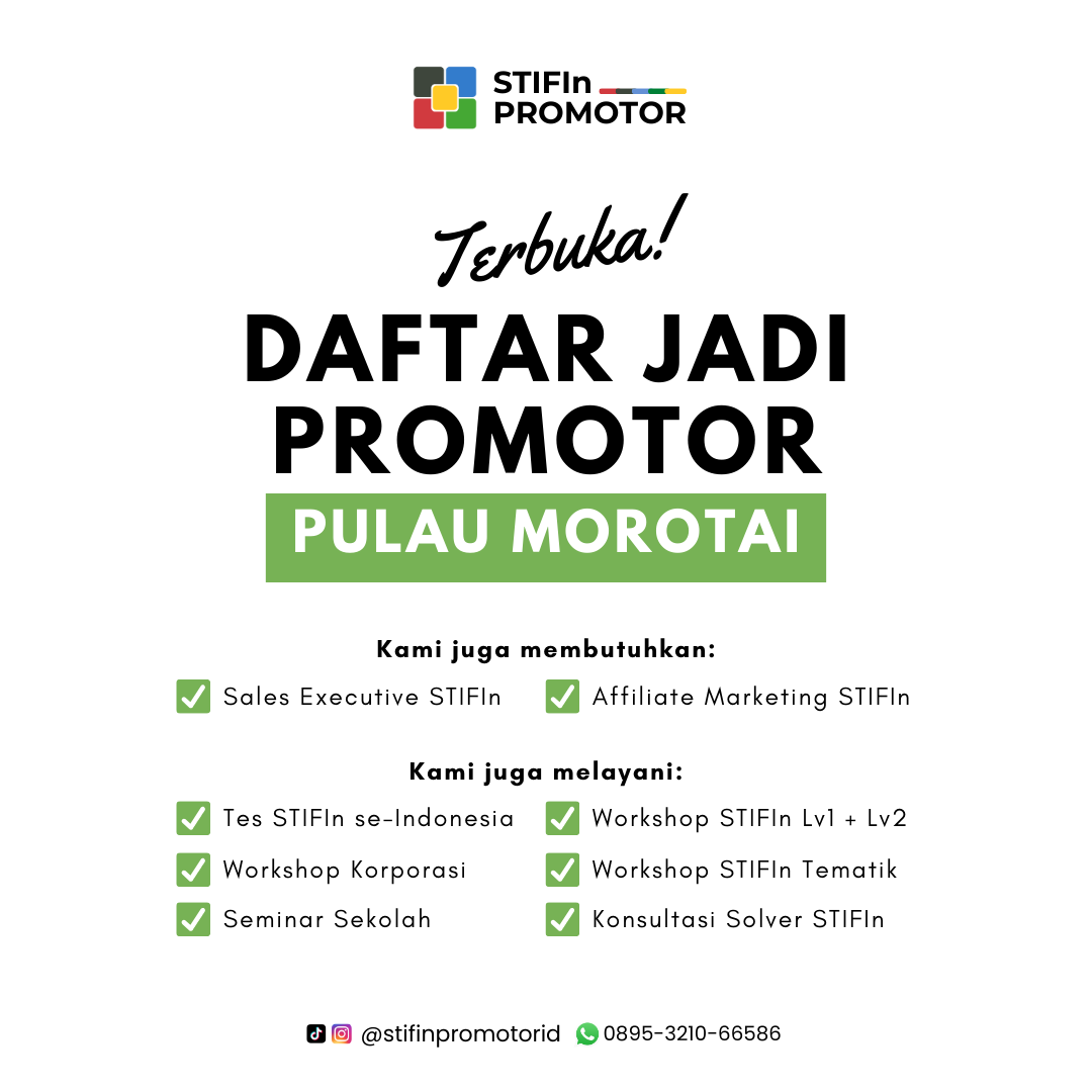 Daftar Promotor STIFIn Pulau Morotai – Maluku Utara