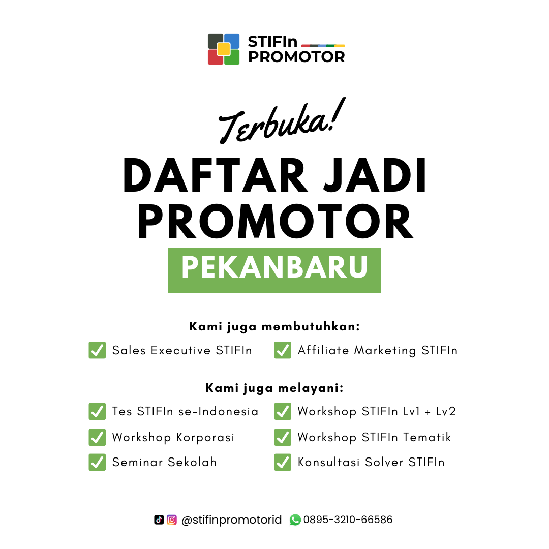 Daftar Promotor STIFIn Pekanbaru – Riau