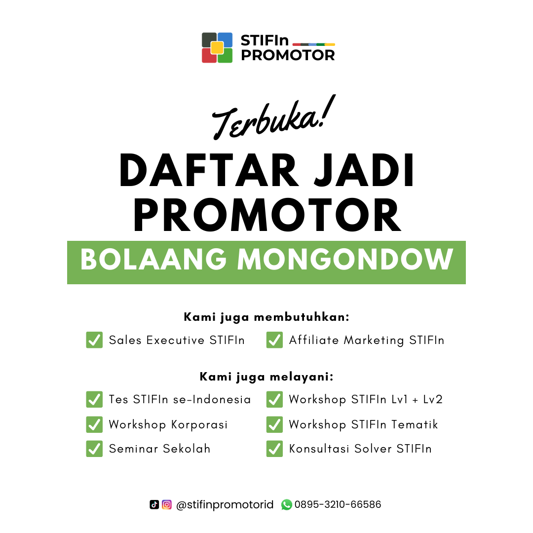 Daftar Promotor STIFIn Bolaang Mongondow – Sulawesi Utara