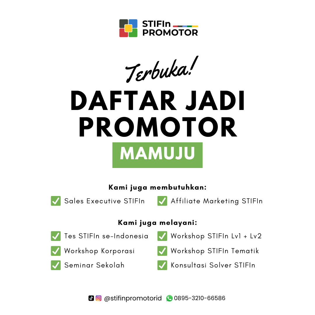 Daftar Promotor STIFIn Mamuju – Sulawesi Barat