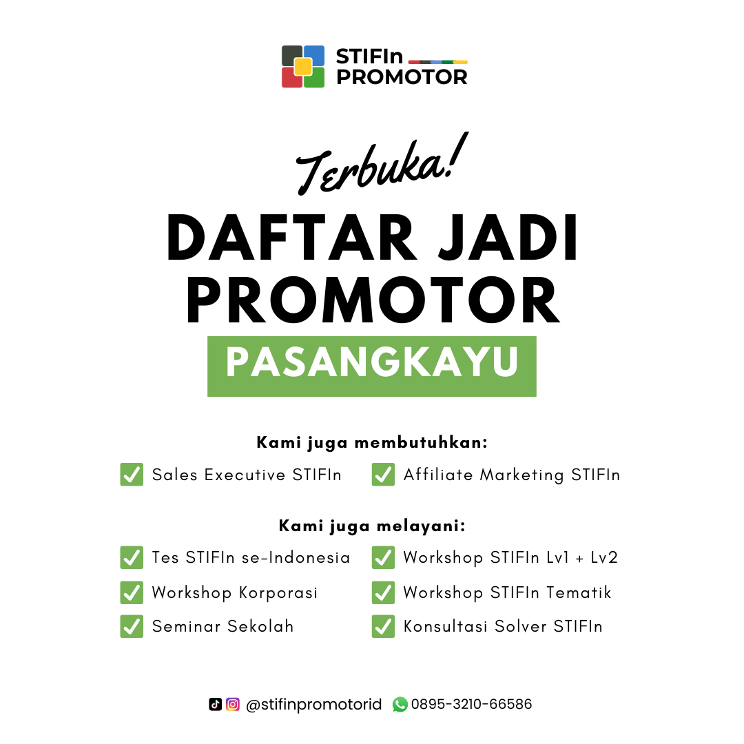 Daftar Promotor STIFIn Pasangkayu – Sulawesi Barat