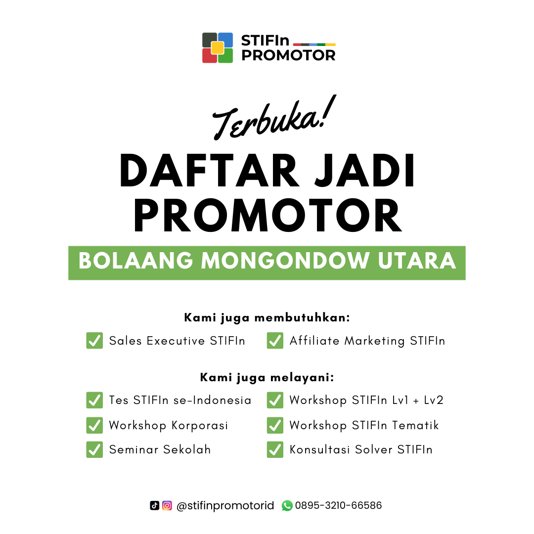 Daftar Promotor STIFIn Bolaang Mongondow Utara – Sulawesi Utara