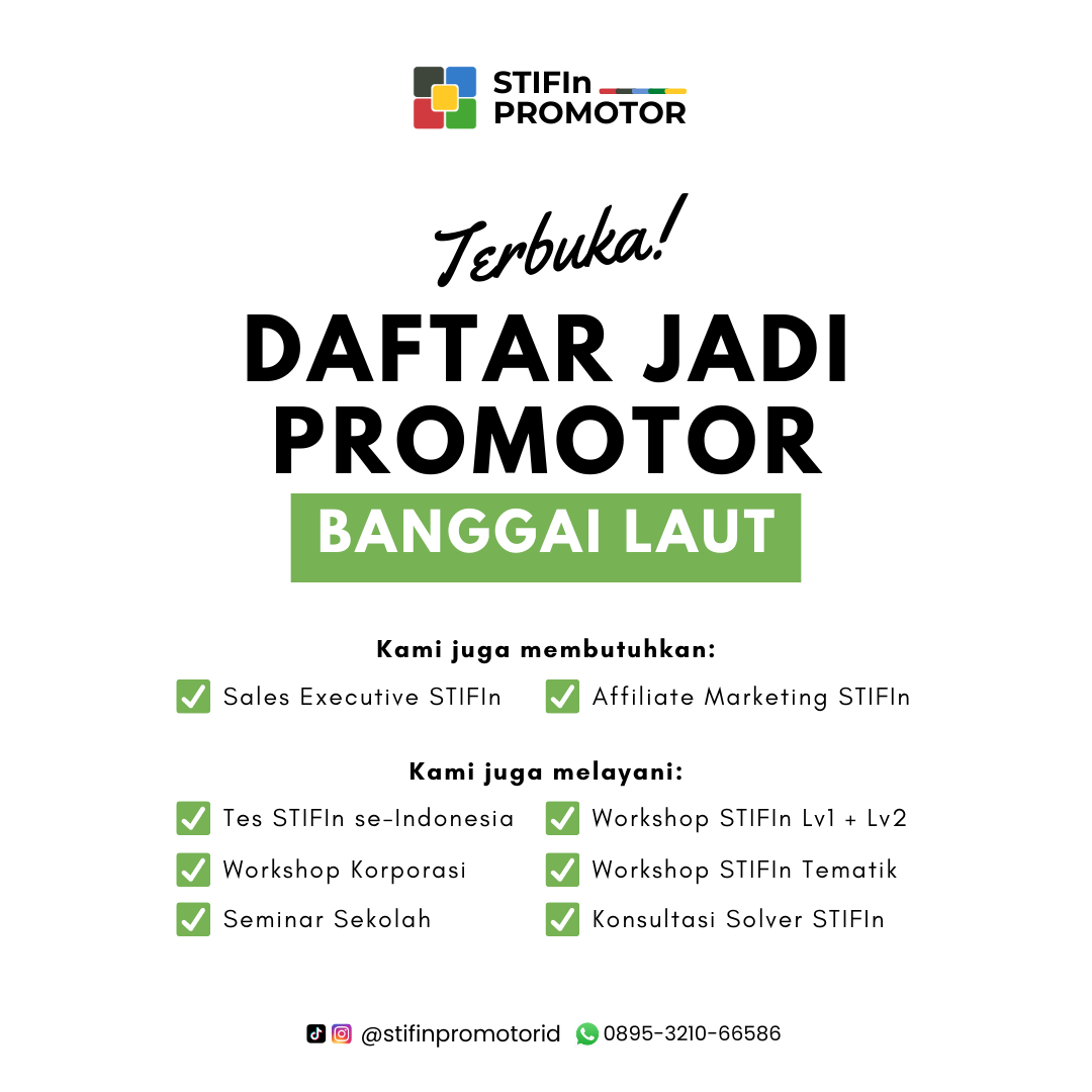 Daftar Promotor STIFIn Banggai Laut – Sulawesi Tengah