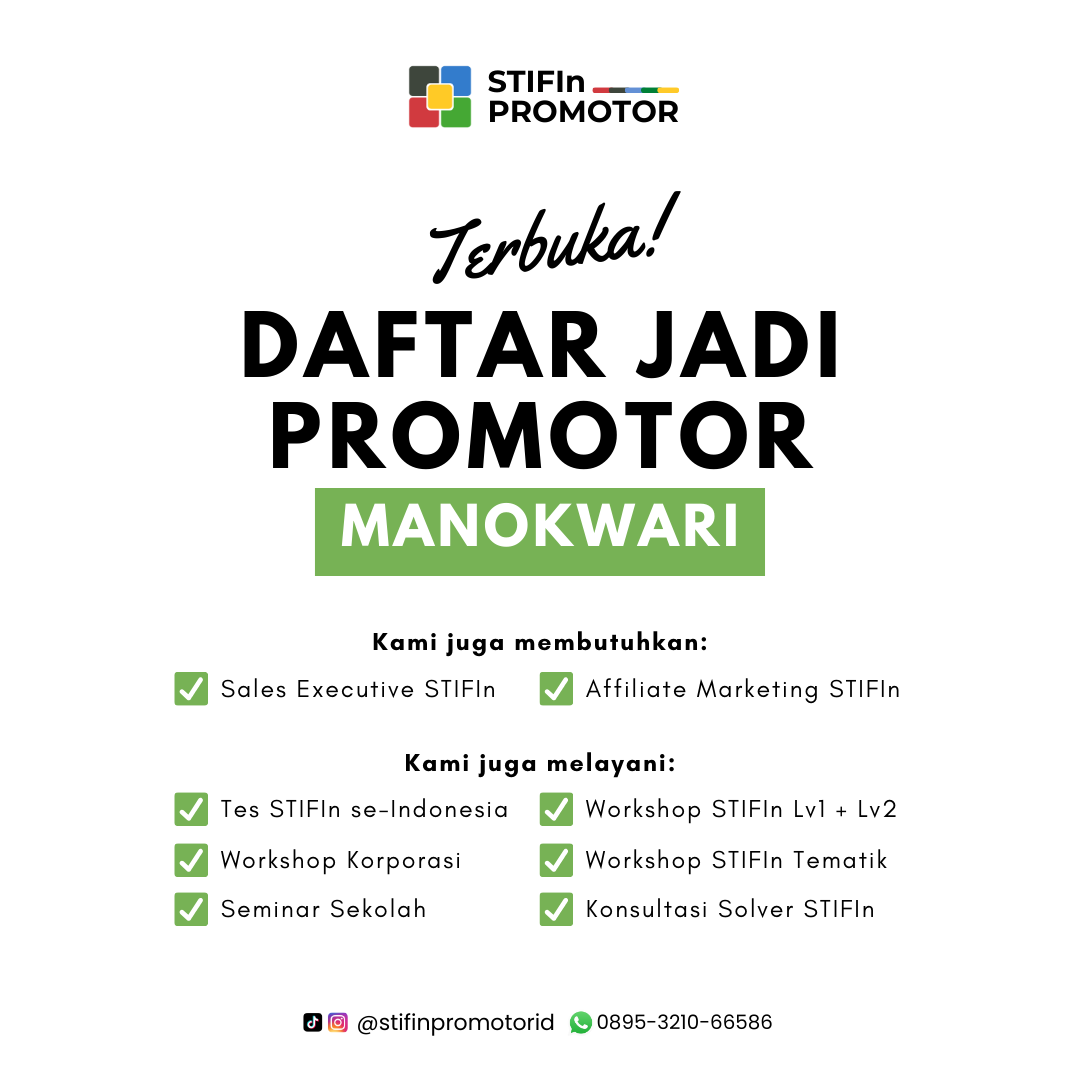 Daftar Promotor STIFIn Manokwari – Papua Barat