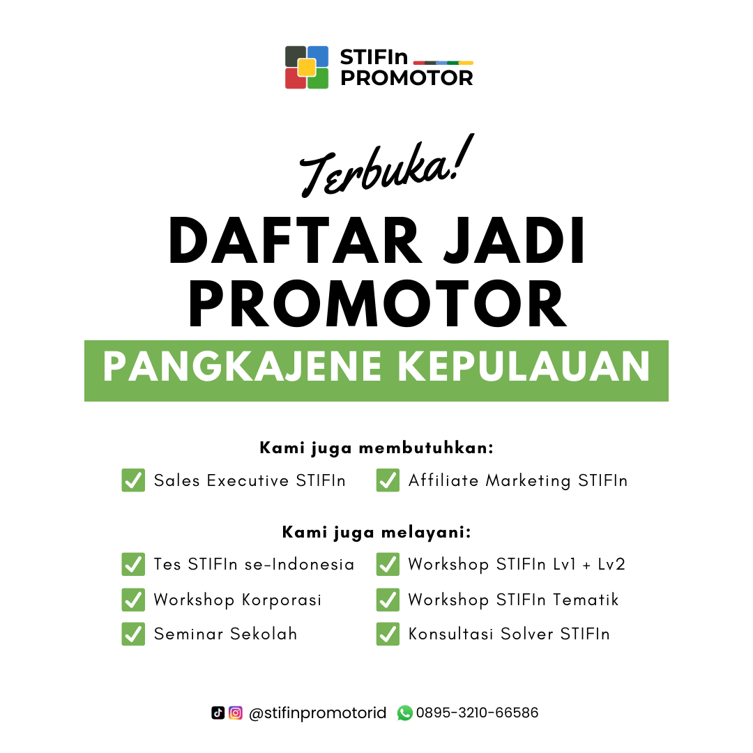 Daftar Promotor STIFIn Pangkajene Kepulauan – Sulawesi Selatan