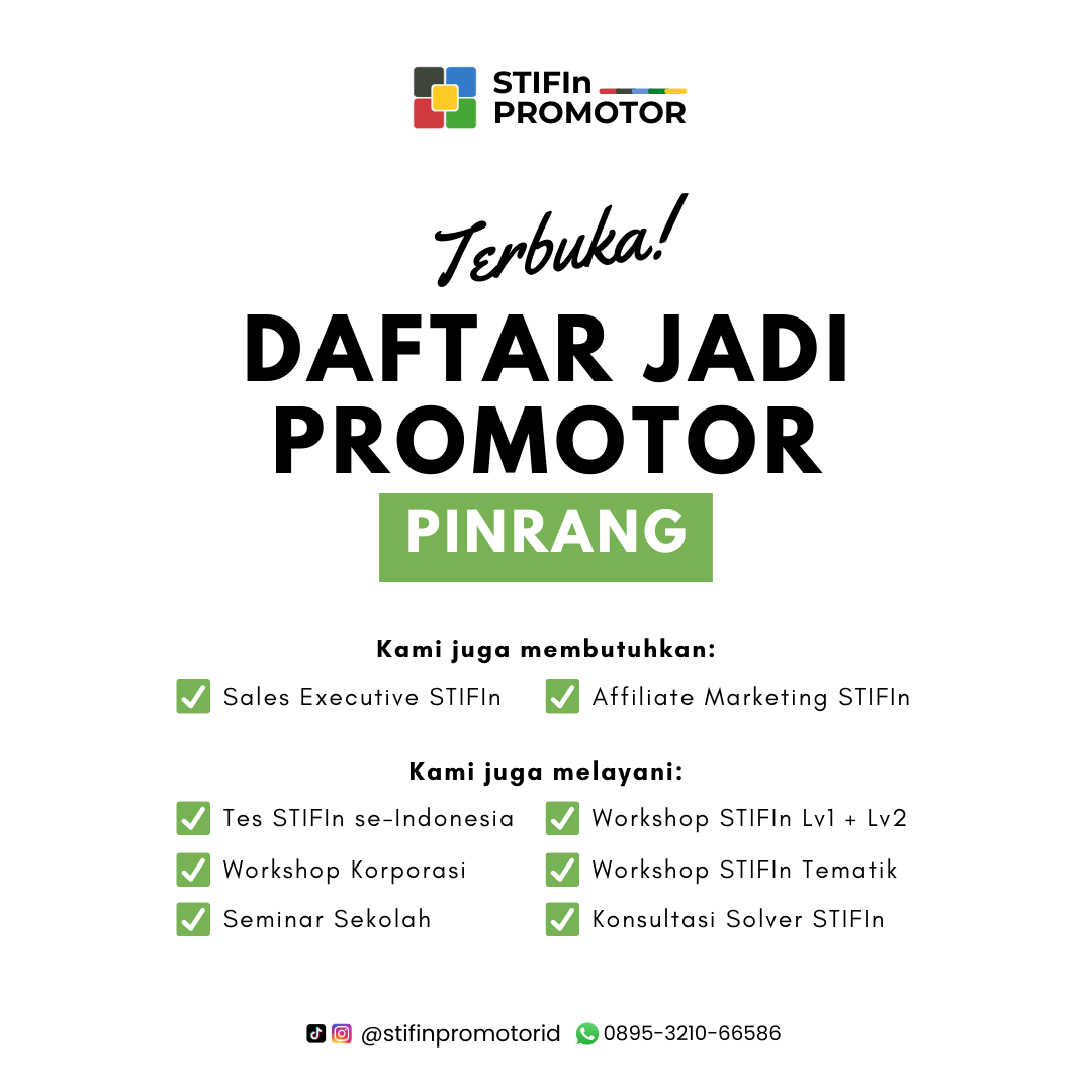 Daftar Promotor STIFIn Pinrang – Sulawesi Selatan