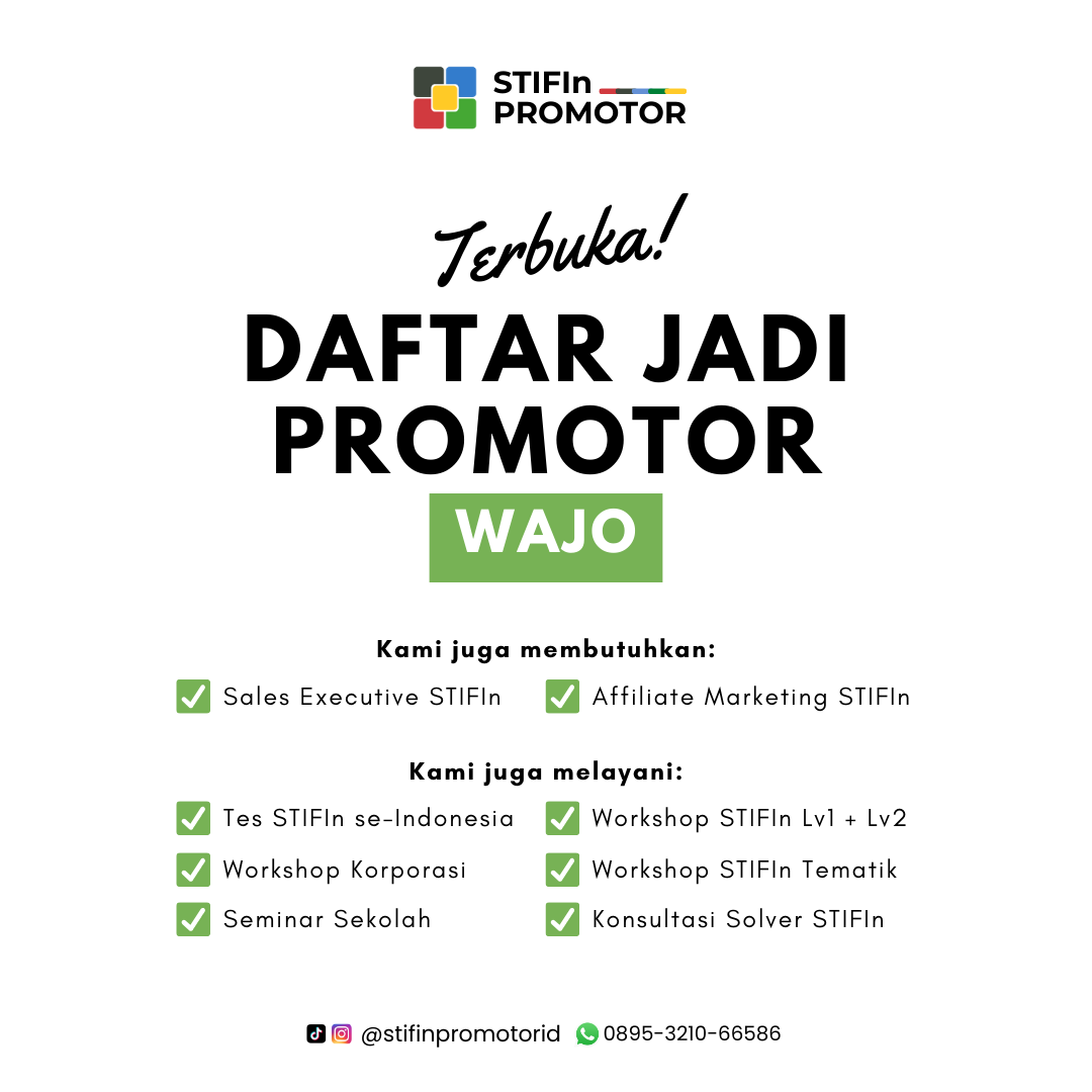 Daftar Promotor STIFIn Wajo – Sulawesi Selatan