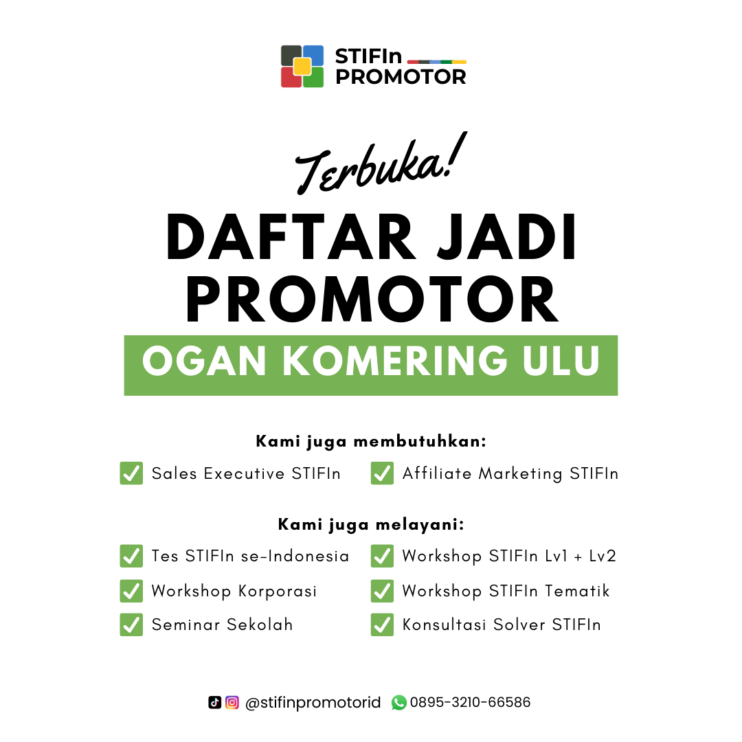 Daftar Promotor STIFIn Ogan Komering Ulu – Sumatera Selatan