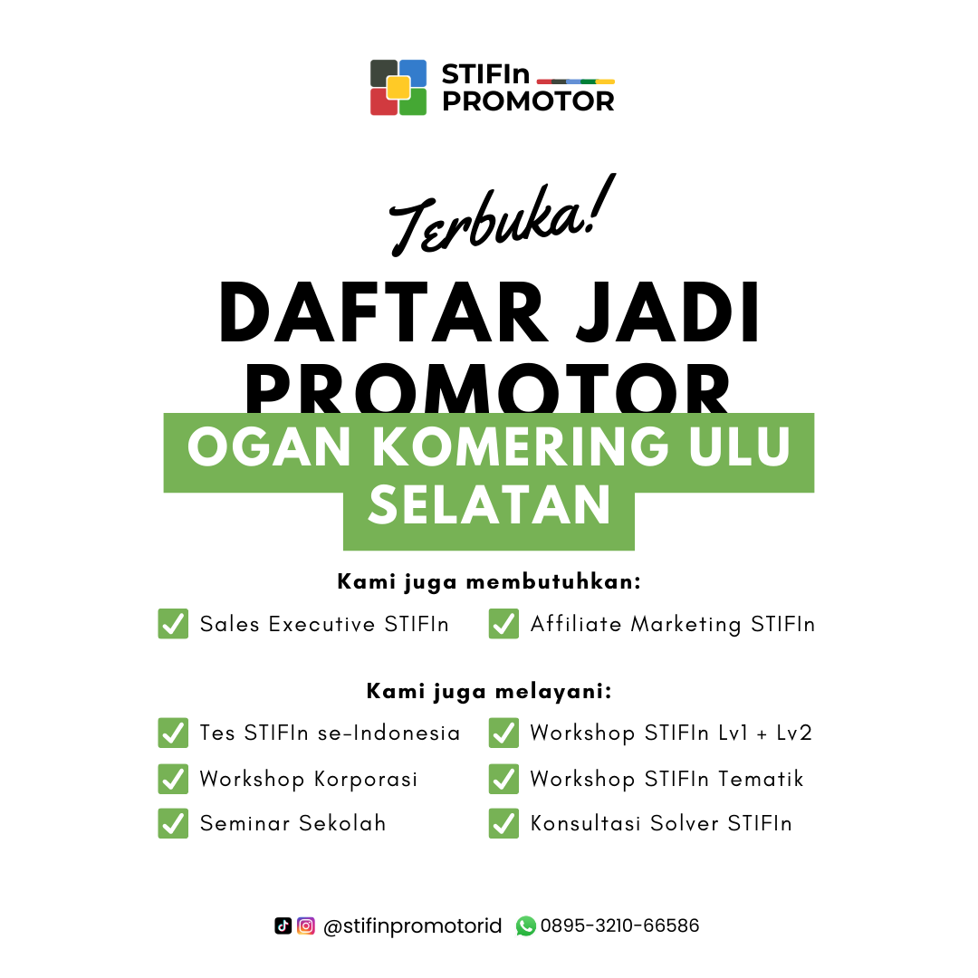 Daftar Promotor STIFIn Ogan Komering Ulu Selatan – Sumatera Selatan