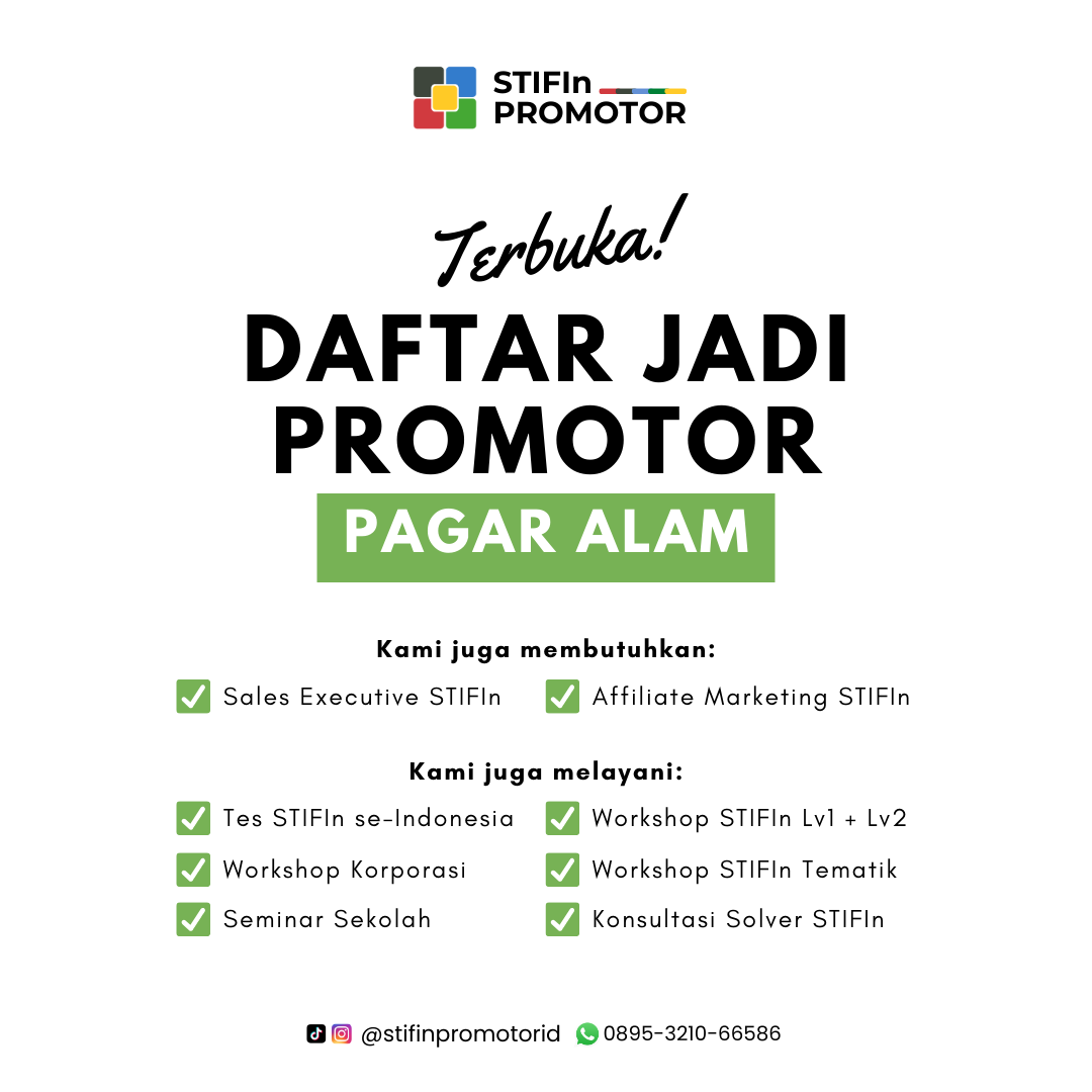 Daftar Promotor STIFIn Pagar Alam – Sumatera Selatan