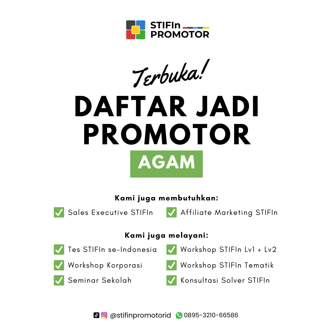 Daftar Promotor STIFIn Agam – Sumatra Barat