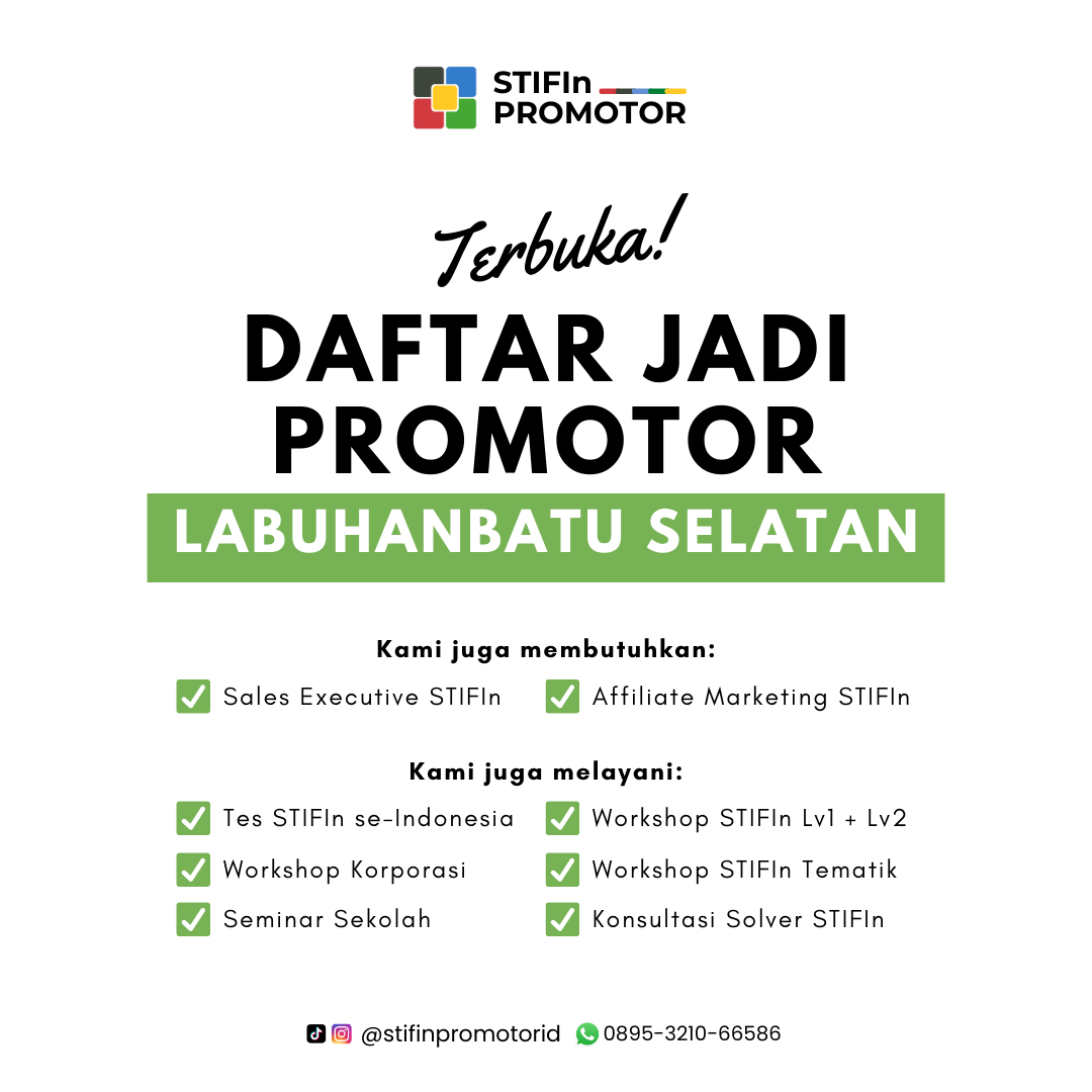 Daftar Promotor STIFIn Labuhanbatu Selatan – Sumatra Utara