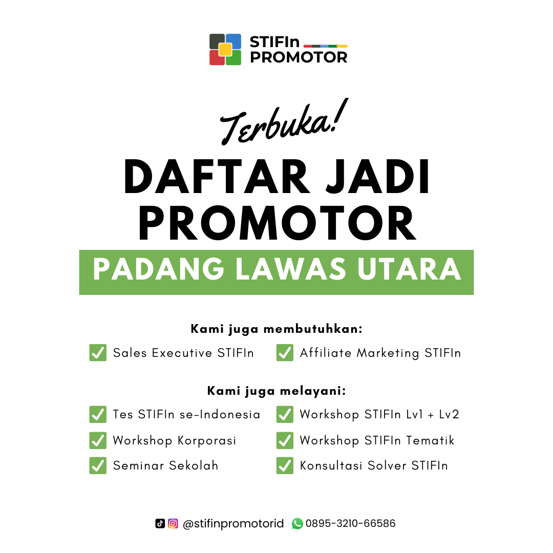 Daftar Promotor STIFIn Padang Lawas Utara – Sumatra Utara