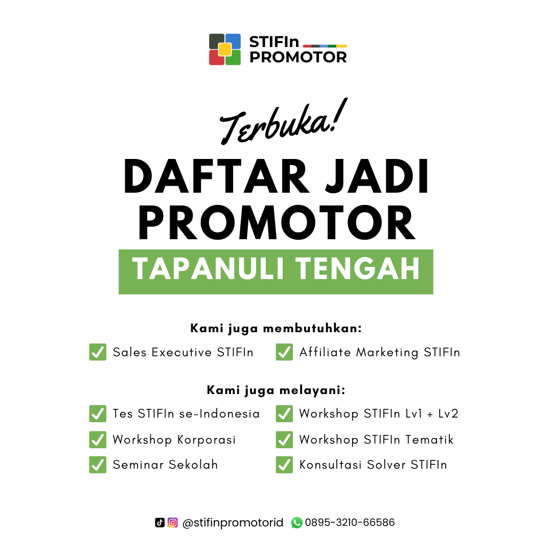 Daftar Promotor STIFIn Tapanuli Tengah – Sumatra Utara